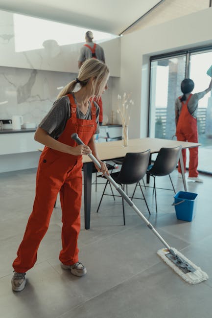 Cleaning team